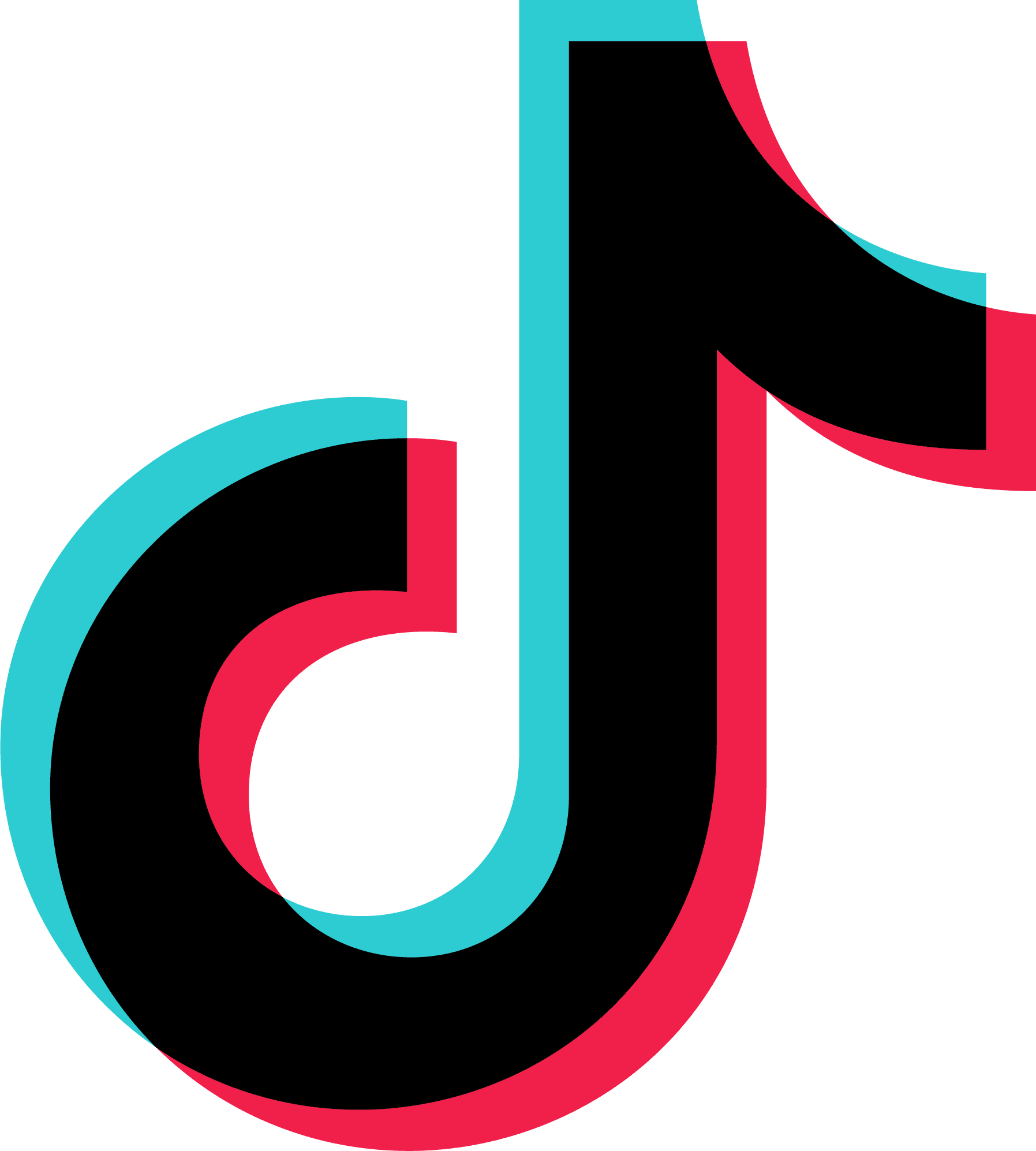 TikTok Logo Offizielles TikTok-Logo in Schwarz, Weiß und Neonfarben, Symbol für die Social-Media-Plattform zum Erstellen und Teilen kurzer Musik- und Videoclips