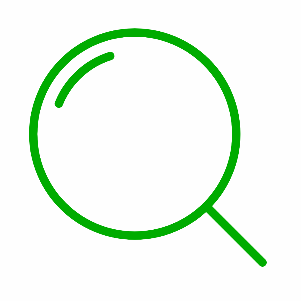 Zoom Ein Suchsymbol suggeriert auffinden von Daten